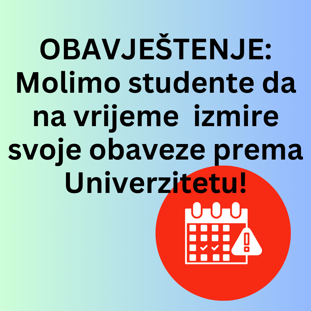 Obavještenje o izmirenju obaveza